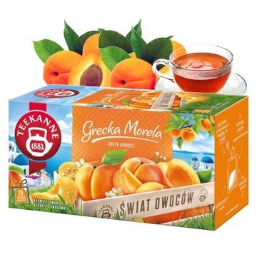 TEEKANNE GRECKA MORELA herbata owocowa aromatyzowana 20 TOREBEK w kopertach