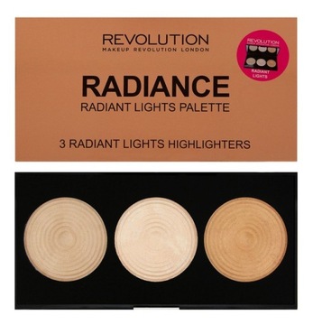 Makeup Revolution Highlighter RADIANCE PALETA Rozświetlaczy do twarzy