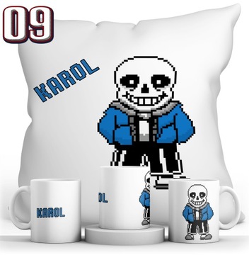 НАБОР UNDERTALE КРУЖКА + ПОДУШКА + ИМЯ