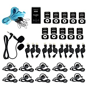 Беспроводная система экскурсовода Retekess T130-T131, система аудиогида