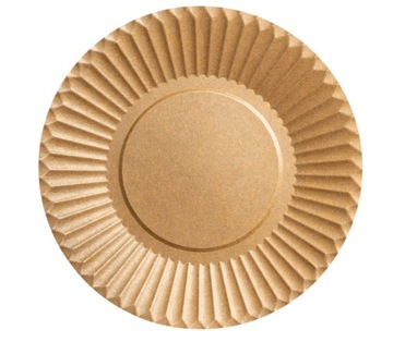 Talerze papierowe brązowe KRAFT grill 23cm 100szt