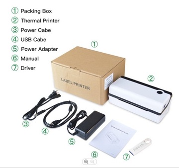 Термопринтер этикеток Rongta USB Bluetooth