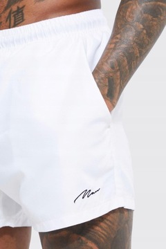 KĄPIELÓWKI U6Z NG2__L BOOHOOMAN BIAŁE SPODENKI