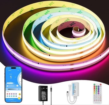 PAUTIX Taśma LED COB RGBIC Smart Pixel Addressable 5 m