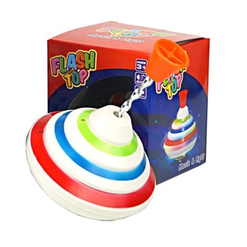 gyroscope fun manual press rotation colorful flash gyro children's toys