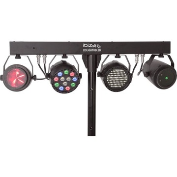 Комплект освещения LED PAR RGBW STROBE LASER