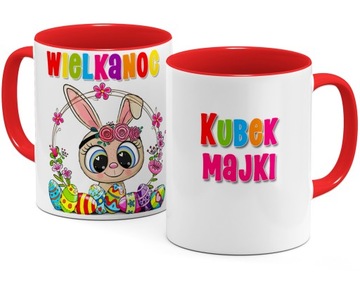 Kubek na Wielkanoc Wielkanocny zając z imieniem