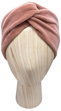Opaska damska Turban welur VELVET FLUID cielista