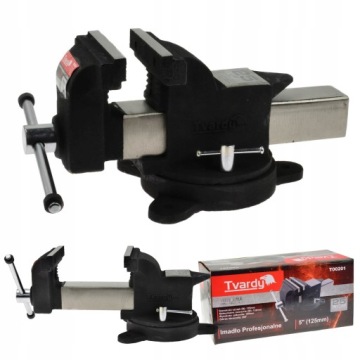 СТАЛЬНЫЕ ЗАМОЧНЫЕ ТИСКИ 125MM 25GW ПОВОРОТНЫЕ 360