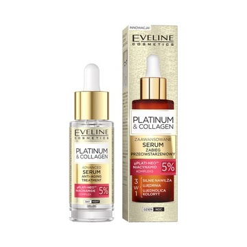 Eveline Cosmetics Platinium & Collagen serum do twarzy przeciwstarzeniowe
