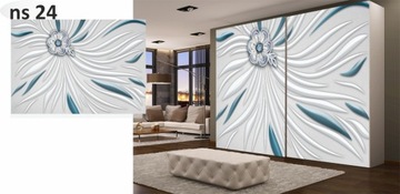 Дверная наклейка гардеробной мебель шпон до размера