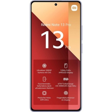 Смартфон Xiaomi Redmi Note 13 Pro 4G 8/256 ГБ LTE AMOLED Фиолетовый