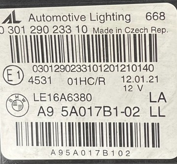 BMW 2 F45 F46 FACELIFT LCI SVĚTLO LEVÝ PŘEDNÍ FULL LED 5A017B1