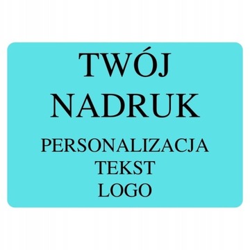 Etykieta Twój Nadruk Niebieska 70x50mm 20 szt.
