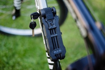 Велосипедный замок KLS Fold 30 серый 3,5мм 85см