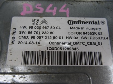 CITROEN DS4 MODUL START STOP 9802096780
