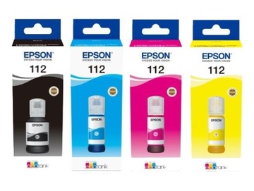 4x oryginalny tusz Epson EcoTank ET112 zestaw CMYK