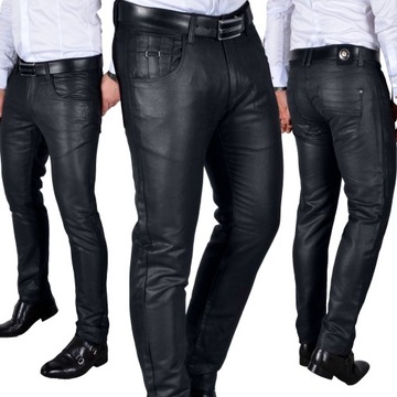 Мужские брюки Mondo, вощеная повседневная кожа