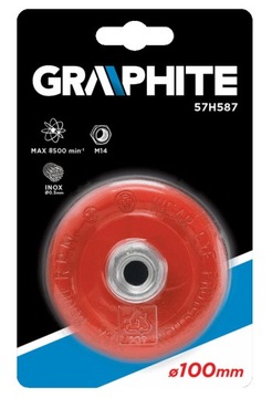 Szczotka druciana doczołowa 100 mm x M14 GRAPHITE