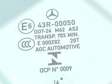 MERCEDES-BENZ E-CLASS SKLO (OKNO) DVEŘE PŘEDNÍCH PŘEDNÍ LEVÝ 2015 SALOON 4/5DR