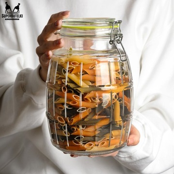 СТЕКЛЯННАЯ БАНКА 2,2 Л БАНКА ДЛЯ ОГУРЕЧНОГО ПЕЧЕНЬЯ ЛИКЕРНЫХ ПРОДУКТОВ КОФЕ