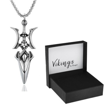Naszyjnik z ZAWIESZKĄ męski miecz Halabarda VIKING