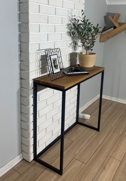 KONSOLA LOFT INDUSTRLIALNA DĄB NATURALNY toaletka