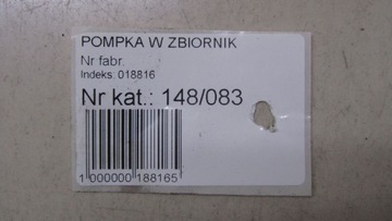 PULSAR 1.2 ČERPADLO PALIVA 170401KC0B 12-17