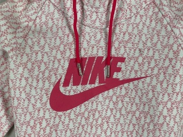 Nike Bluza Dziecięca Różowa Kaptur Logo Unikat Klasyk 8Y 9Y