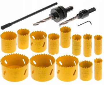 Набор биметаллических дыроколов HSS 16 шт.