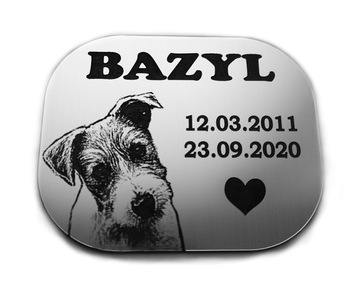 Большой надгробие для собаки или кошки с фото.