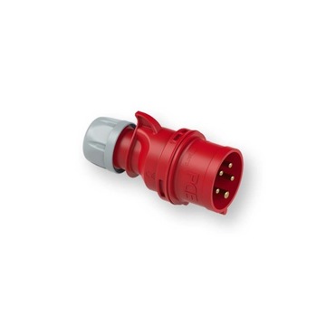 Wtyczka przenośna 16A 5P 400V czerwona SHARK 015-6