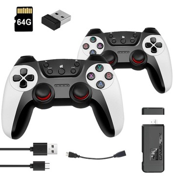 БЕСПРОВОДНАЯ ИГРОВАЯ КОНСОЛЬ HDMI DOUBLE BATTLE 2 PADS 30000+ ИГР