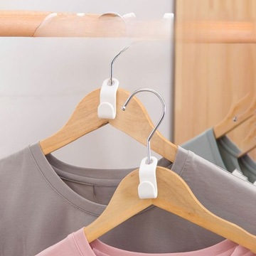 100 SZT. HACZYKI DO WIESZAKÓW DOMOWYCH HACZYKI ŁĄCZĄCE DO WIESZAKÓW SPACE SAVIN