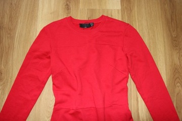 zara czerw sukienka 38 m xs s tally weijl