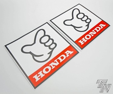 Наклейка 2шт 40см x 40см KANJO HAND Honda Civic