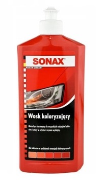 SONAX WOSK KOLORYZUJĄCY NANOPRO CZERWONY 250ML