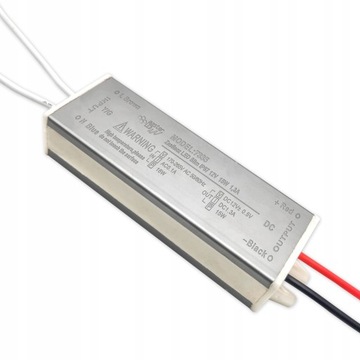 Zasilacz SLIM taśm LED 12V 15W wodoodporny IP67