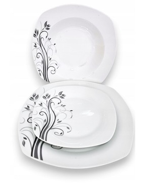 ОБЕДЕННЫЙ НАБОР ТАРЕЛОК НАБОР ПОСУДЫ НА 12 ПЕРСОН ФАРФОР