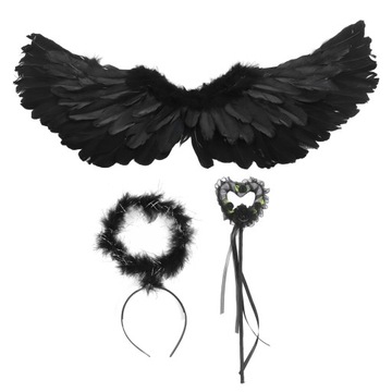 НАБОР ИЗ 3 КРЫЛЬЕВ АНГЕЛА ДЬЯВОЛА, РУЧНАЯ РАБОТА