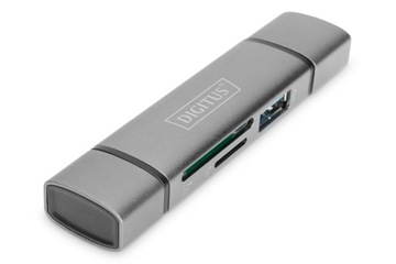 Digitus Card Reader 3-порт USB-C USB 3.0