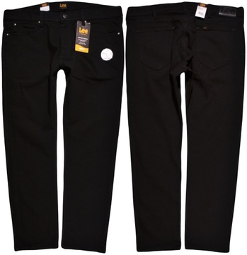 LEE spodnie REGULAR black jeans LEGENDARY SLIM _ W38 L30