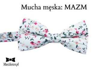 Szelki do spodni i mucha męskie Biały komplet na ślub wesele WZORY