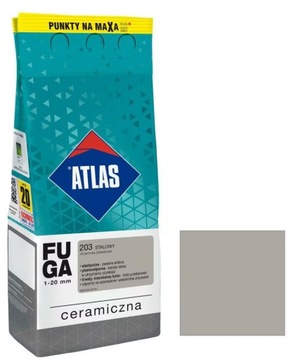 FUGA CERAMICZNA ATLAS 2kg *203* STALOWY