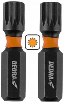 BIT GROT KOŃCÓWKA SPLINE M10 8x32mm DEDRA 2szt