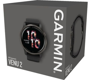 УМНЫЕ ЧАСЫ GARMIN 010-02430-11 VENU 2 ЧЕРНЫЕ SMART BOX