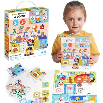 CZU CZU PUZZLE CO ROBIMY W DOMU 24 EL. 2+ CZUCZU