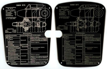 Табличка MZ 250 Trophy ETZ 251 ES TS 150 MZS 820 Ласточкин хвост