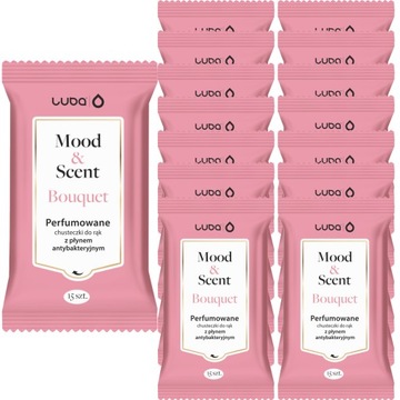 MOOD&SCENT chusteczki z płynem antybakteryjnym