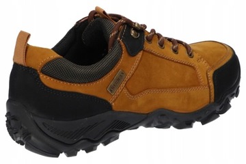 AMERICAN CLUB CY102 SOLIDNE TREKKINGI BUTY SKÓRZANE MĘSKIE BRĄZOWE R. 44